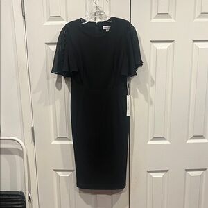 NWT-Calvin Klein Black Midi Dress